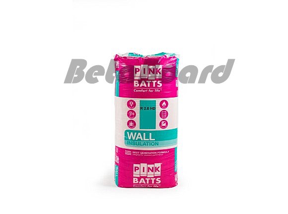 pink batts hd r2.0 1160mm x 580mm x 70mm 8.1m² insulation - 12 pack