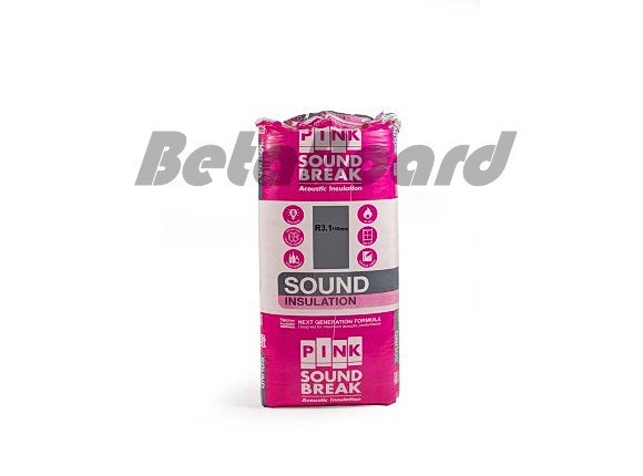 pink soundbreak batts r3.1 1160mm x 580mm x 110mm 4.04m² - 6 pack