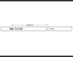 Cross section profile drawing of Easy VJ 150