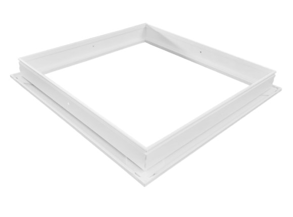 aluminium manhole frame 300mm x 300mm white