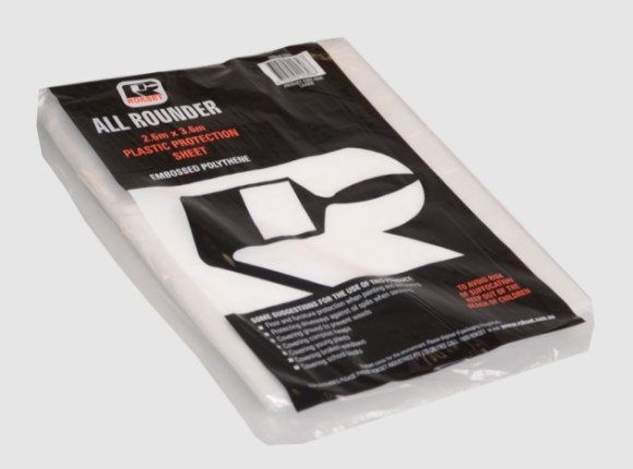 drop sheet plastic 2.6m x 3.6m
