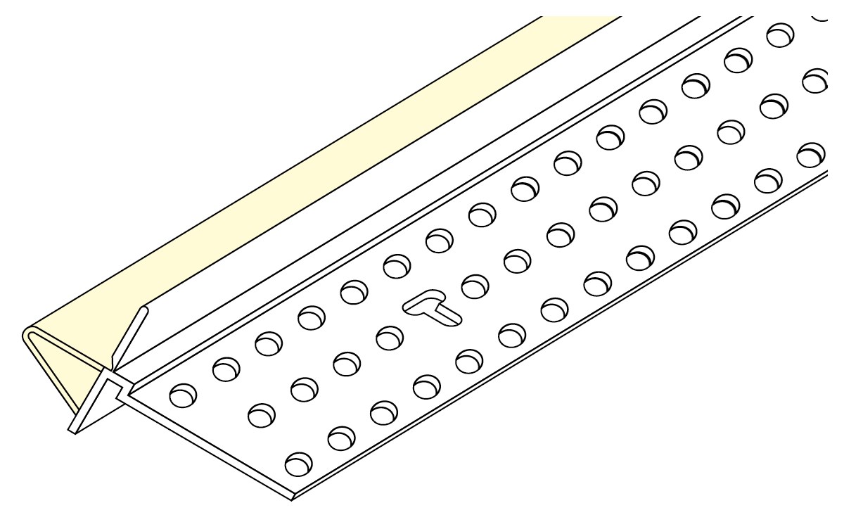 9220 trimtex wall mount deflection bead 3000mm