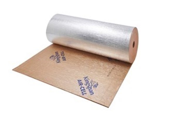 A roll of air-cell insulation / aircell insulation.