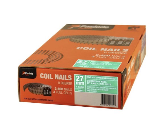 paslode coil 27x2.5 ring hdg x 2400 b40026
