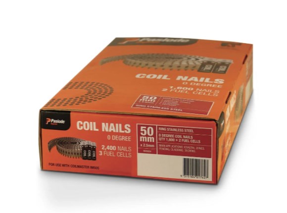 paslode coil 50x2.5 ring ss x 1600 b40024