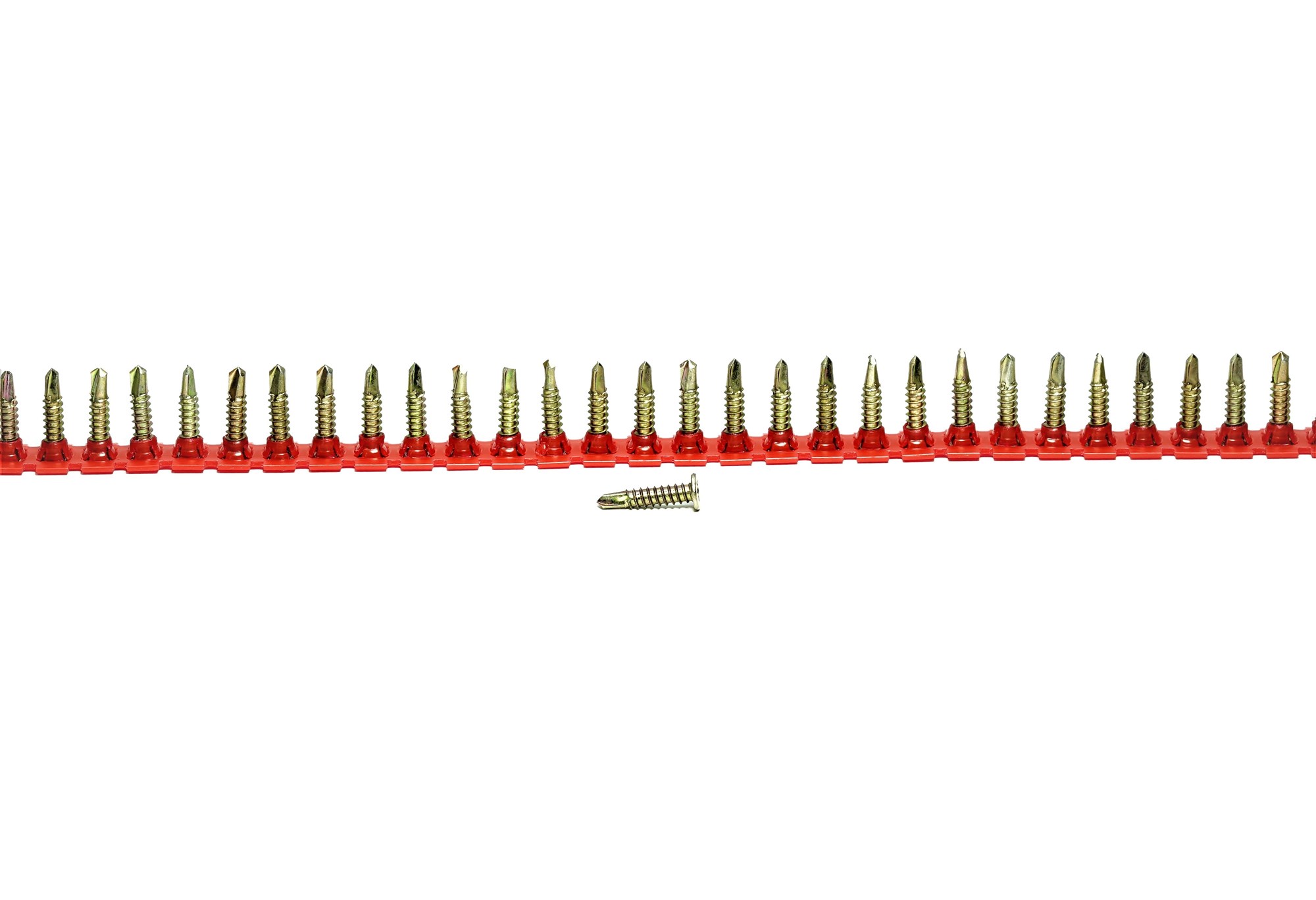 22mm flat head drill point collated screws  box 1000