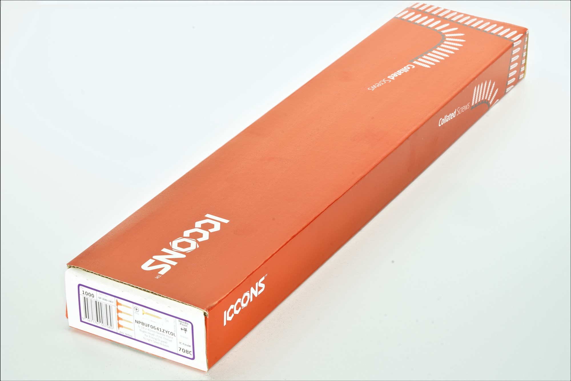 41mm needle point collated screws box 1000